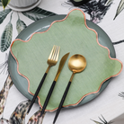MEJA | The Aventure Africaine’ Cocktail Napkin - Oil Green Solid (Set of 2)