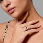 PEARLY LUSTRE | Cheetah Print Pearl Ring WR00263 | SAFARI