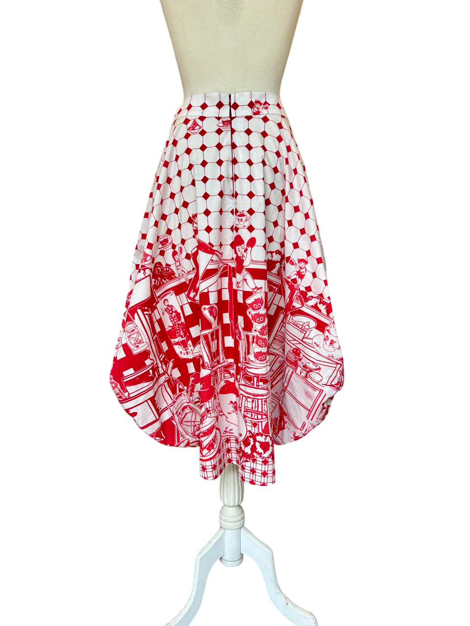 TRIOLOGIE | Kopitiam (R/W) Tulip Skirt