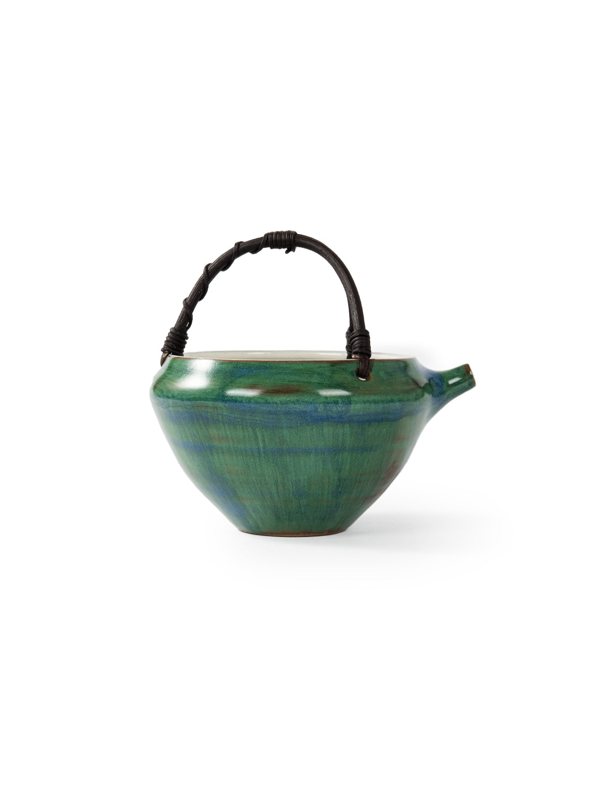 CRAFILAB | Official Green Glaze & Rattan Tea Bowl
