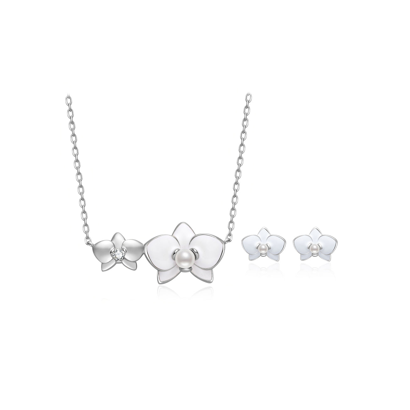 PEARLY LUSTRE | Top Grade Freshwater Pearl Set WS00119 | ORCHID