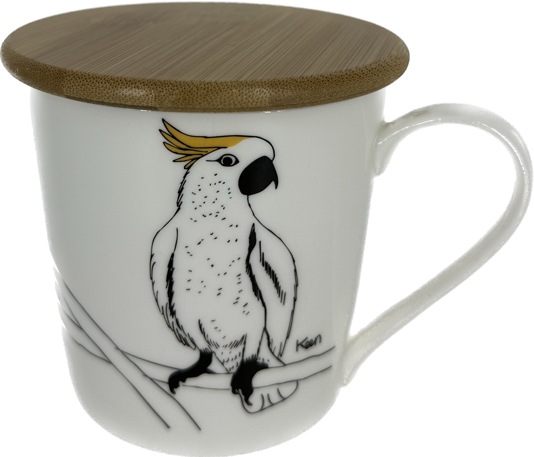THE ANIMAL PROJECT | Wide Tapered Mug With Bamboo Lid