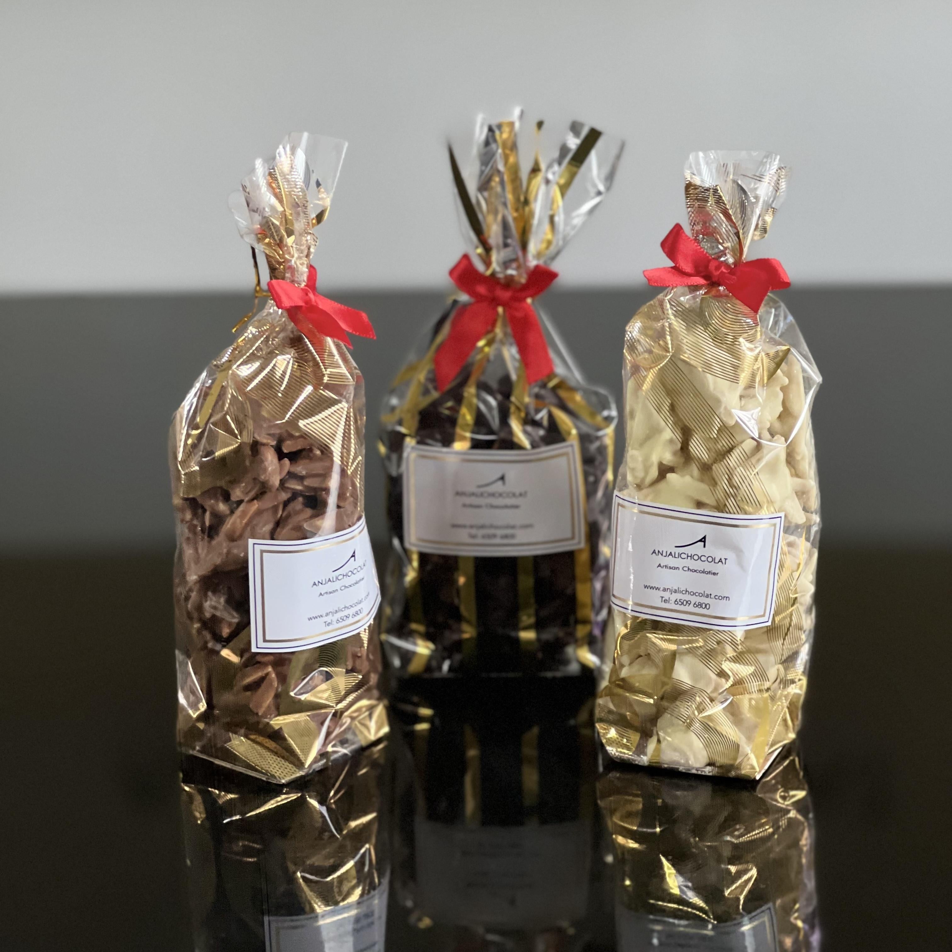 ANJALICHOCOLAT | Dark Chocolate Almond Rochers