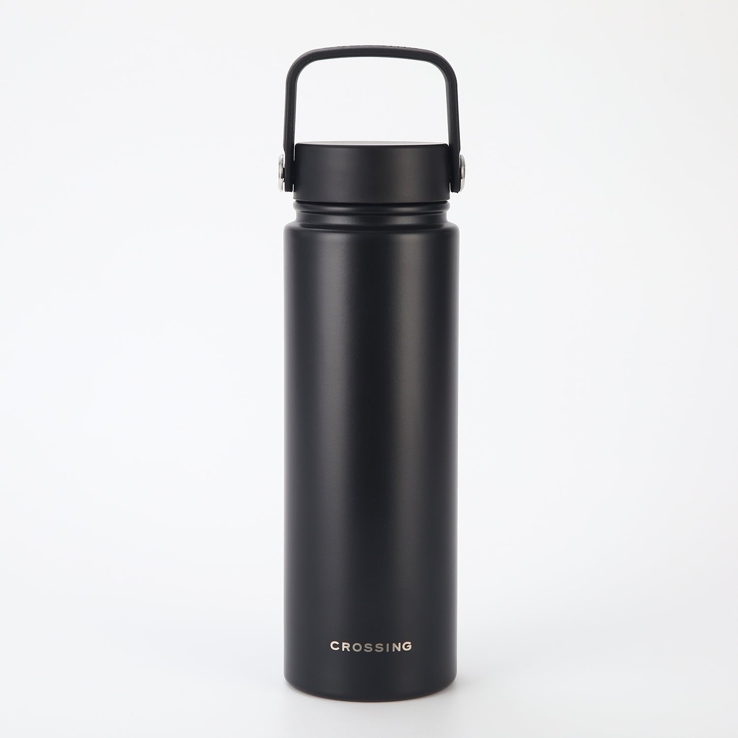 CROSSING | 720ml Urban Ceramic S/S Insulated Flat Cap Bottle With Handle