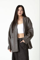 SAERO COLLECTIVE | Gajuk Oversized Jacket | Charcoal Grey