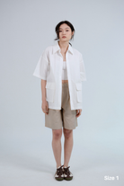 SAERO COLLECTIVE | Boho Overfit Shirt | White