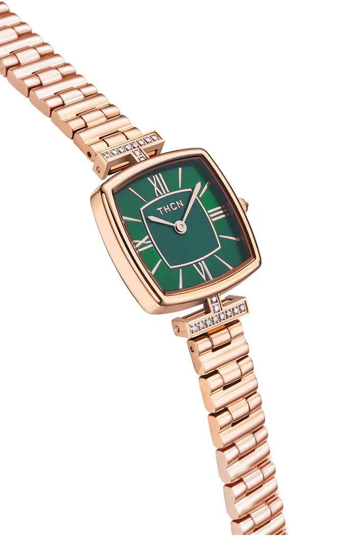 BLACK BY BLUE BRAVE | THCN T· II Green Mother-of-Pearl Dial Bracelet Watch