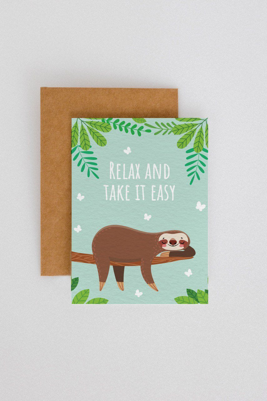 PURPLE AND PURE | Plantable Greeting Card | Relax and Take It Easy