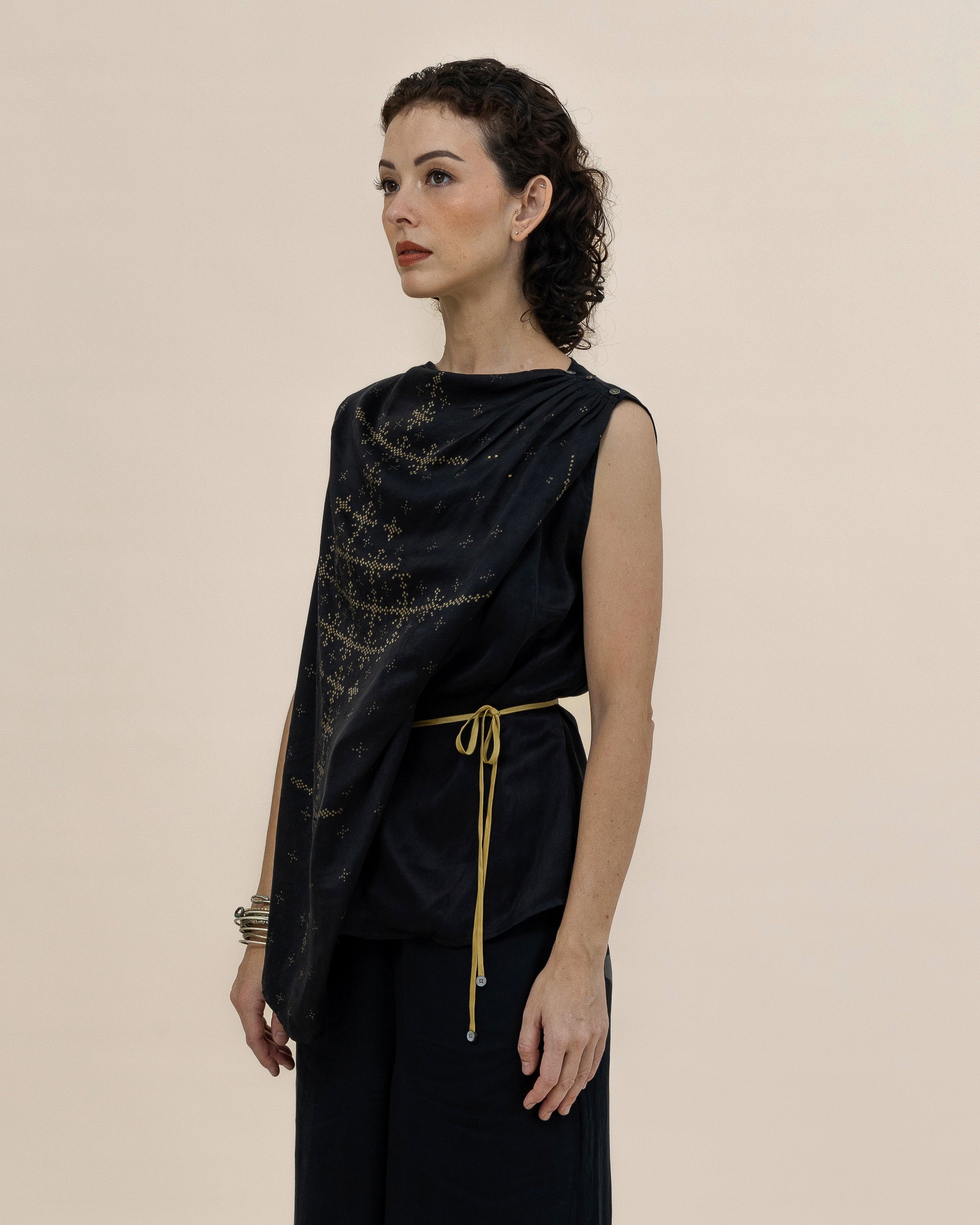 SUKKHA CITTA | ANGKASA - Drapped Ribbon Top