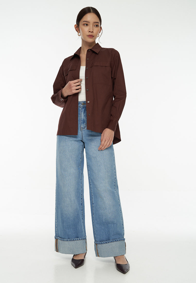 DRESSINGPAULA | Oversized Cotton Shirt