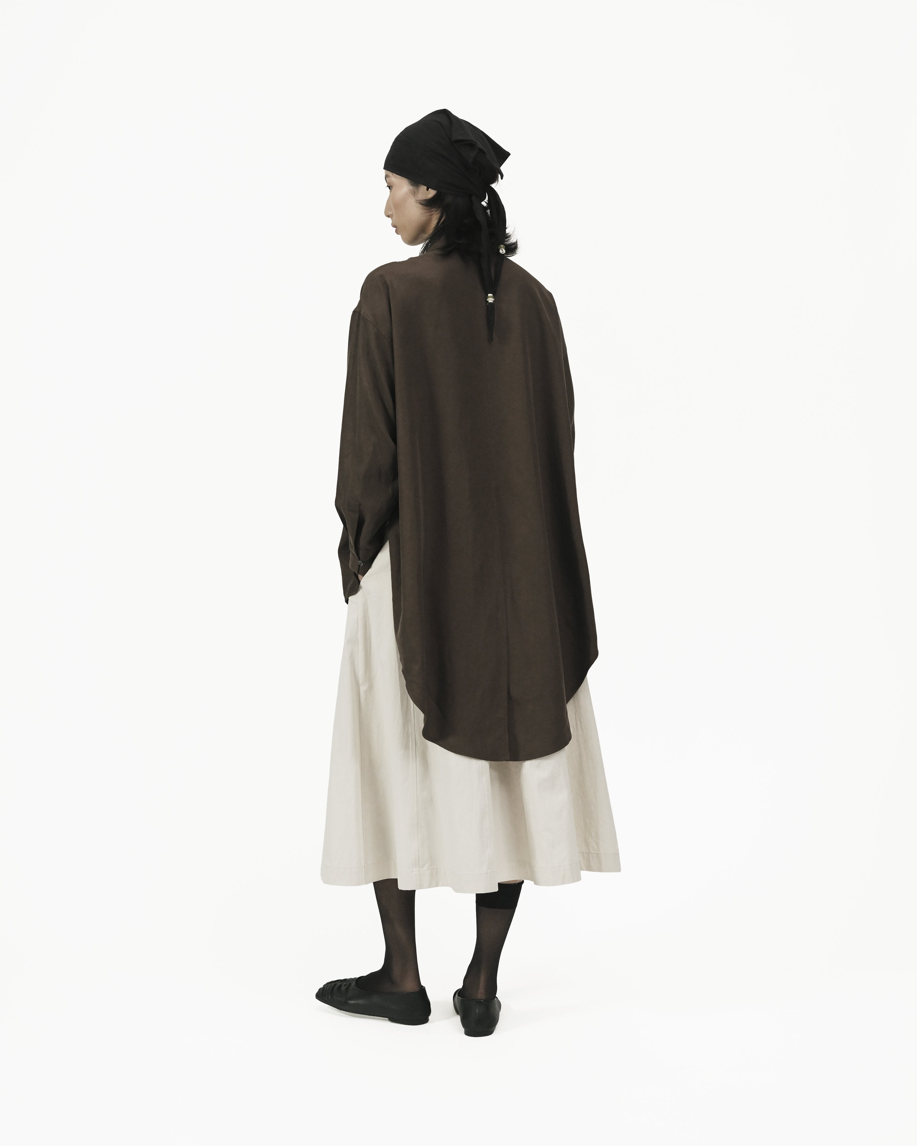 GRAYE | Fluid Knot Shirt - Brown