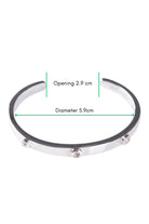 CREATIVE JEWELLERY STUDIO | Burmese White Topaz, Rhodium Plated Silver Cuff by Design of Gems