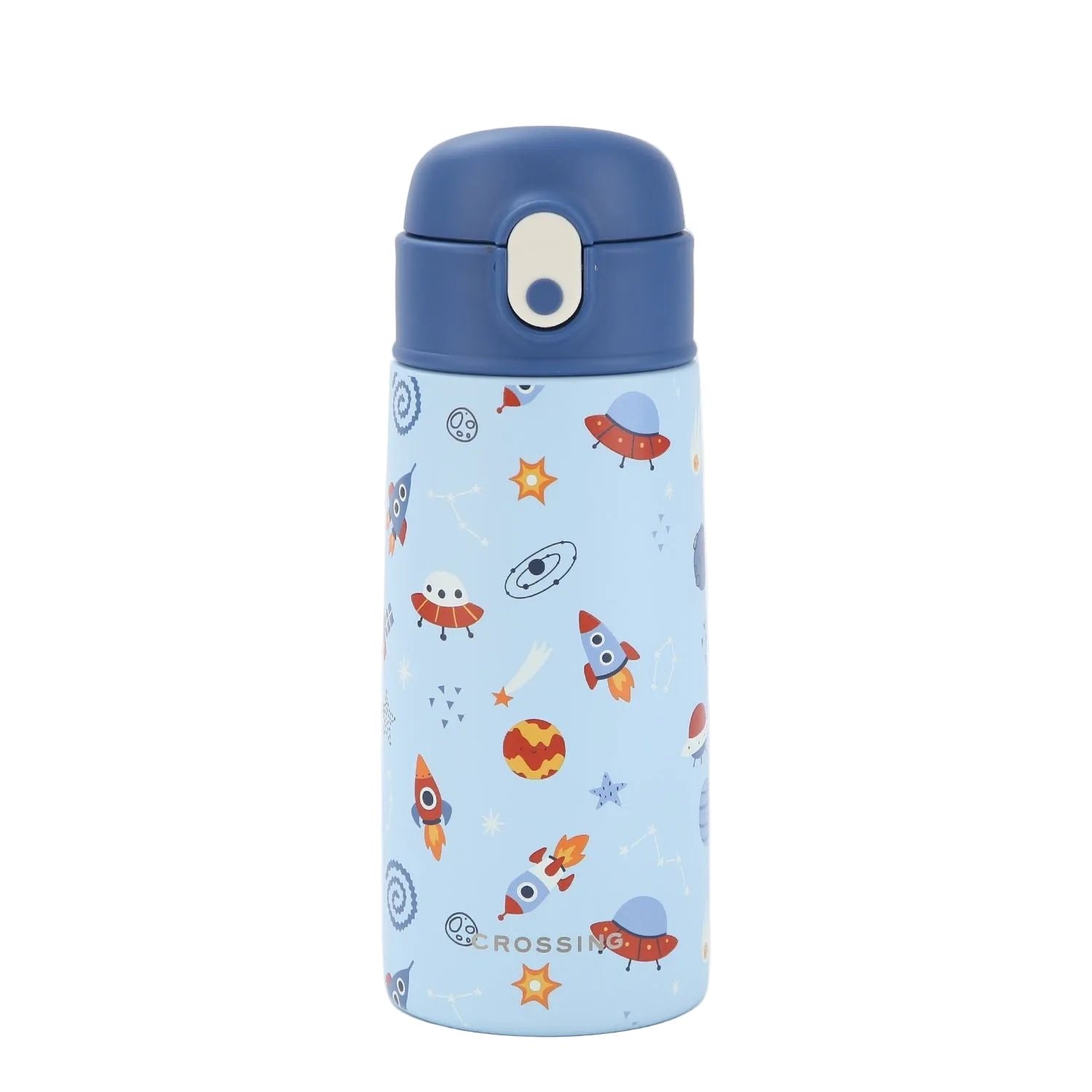 CROSSING | 500ml S/S 316 Kids' Insulated Water Bottle w/ Sipper Silicone Straw