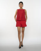 DRESSINGPAULA | Structured Square-Neck Top