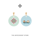 THE ANTECEDENT STORE | Peranakan Tile & Otters Earrings
