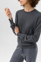 LAYERPLAN | Crew-Neck Wool Top With Scarf