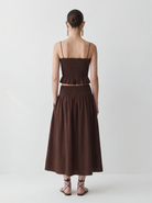 LAYERPLAN | Vera Gathered Midi Skirt