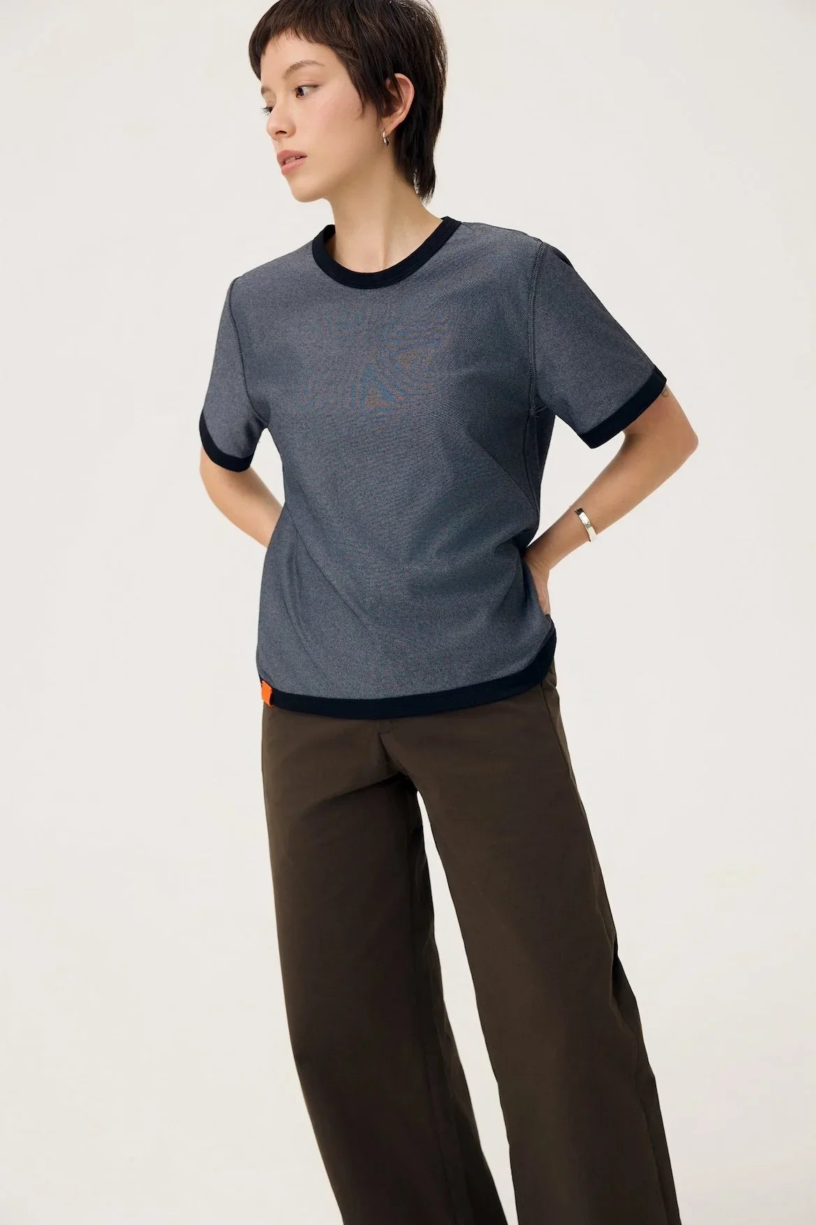 3EIGHTH | Everyday Reversible Tee in Black & Steel Grey