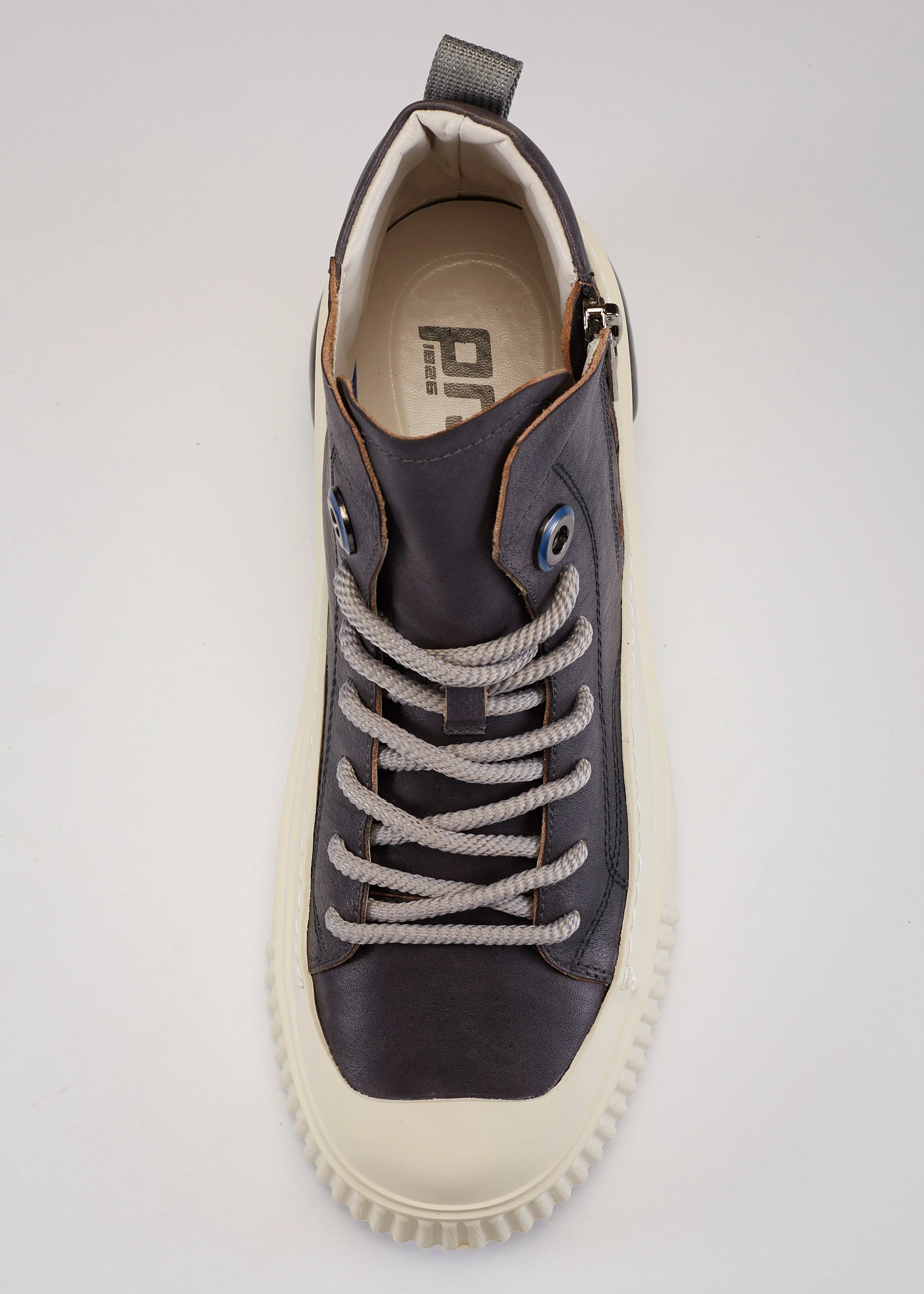 PROJECTWEAR | Farrell Mid Cut Leather Sneaker Grey