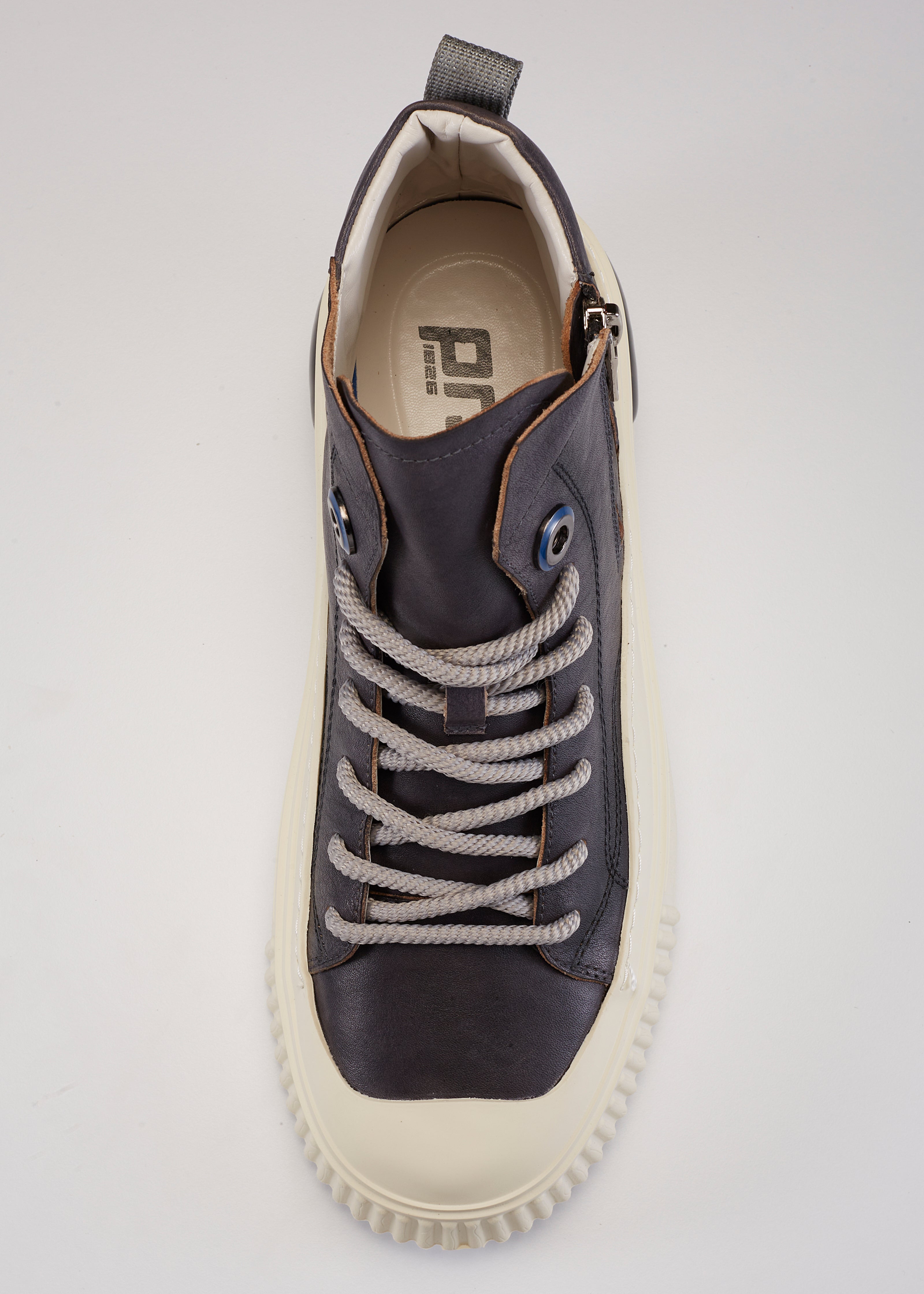 PROJECTWEAR | Farrell Mid Cut Leather Sneaker Grey