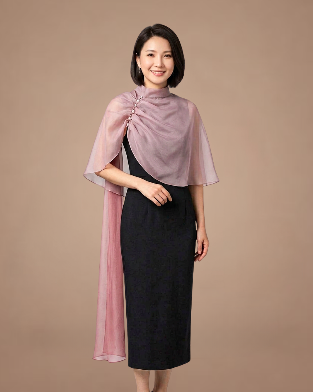 PAOPAO | 盈 YING Sheer Sash Cape