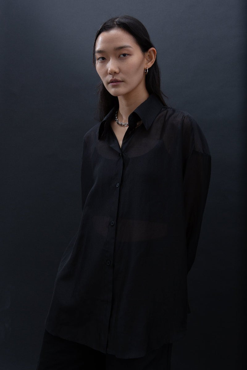 SAERO COLLECTIVE | Malgeun Tencel Shirt | Black