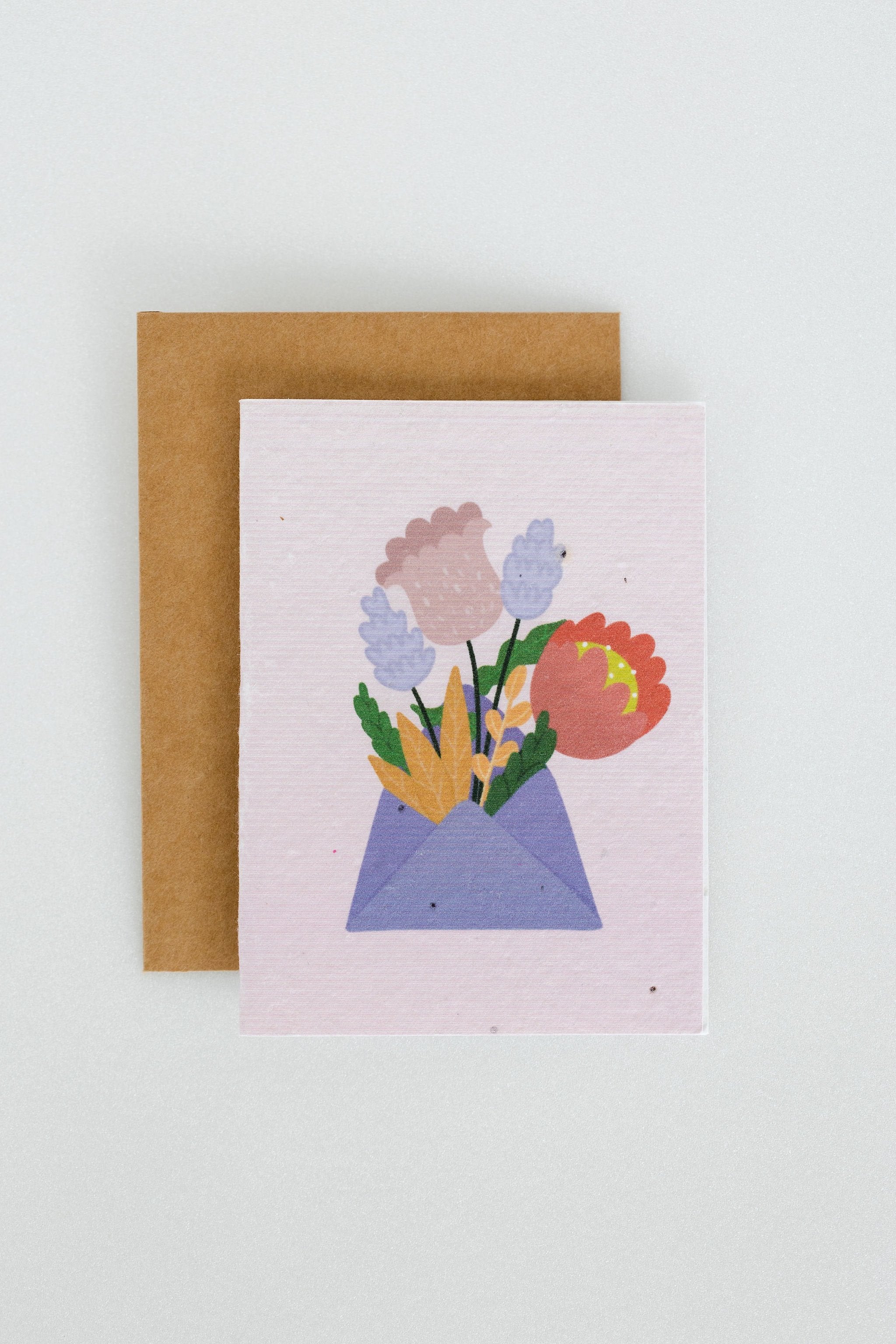 PURPLE AND PURE | Plantable Greeting Card | Blooming