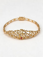 FOUNDATION JEWELLERS | 18K Yellow Gold Natural Diamond Pendant Bracelet - PBr91548