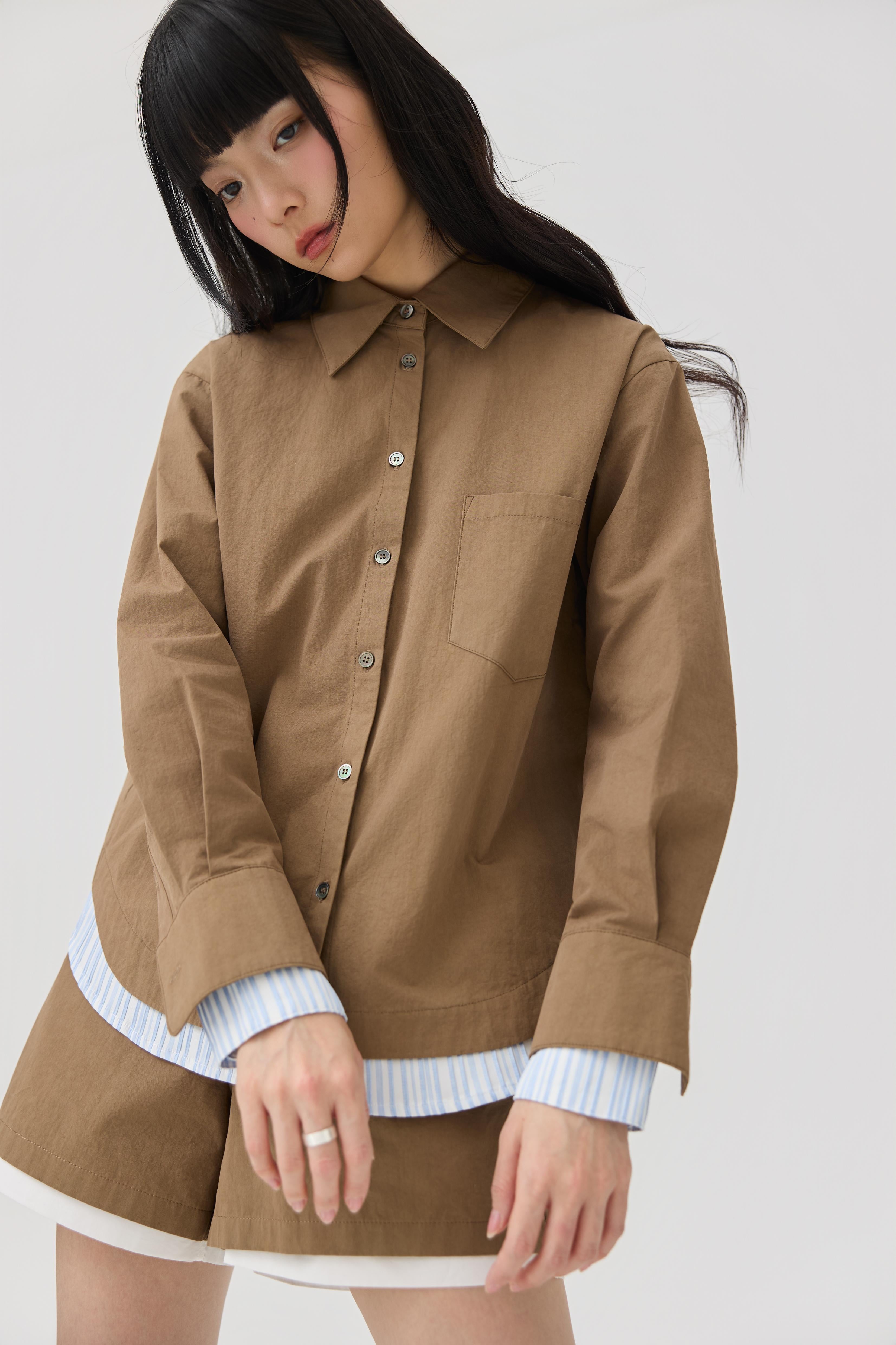 3EIGHTH | Kasane Shirt In Sandstone