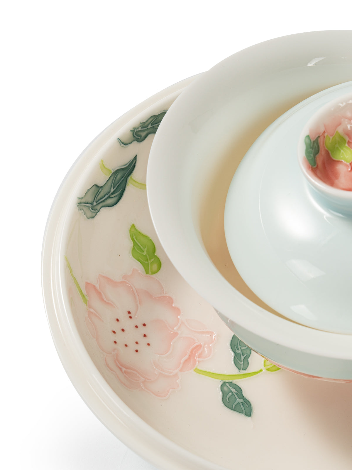 CRAFILAB | Light Blue & Rose Dream Three & Piece Gaiwan