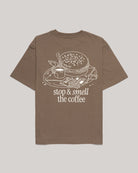 TALKING TOES | Slow-down Bagel Oversized Tee - Cocoa