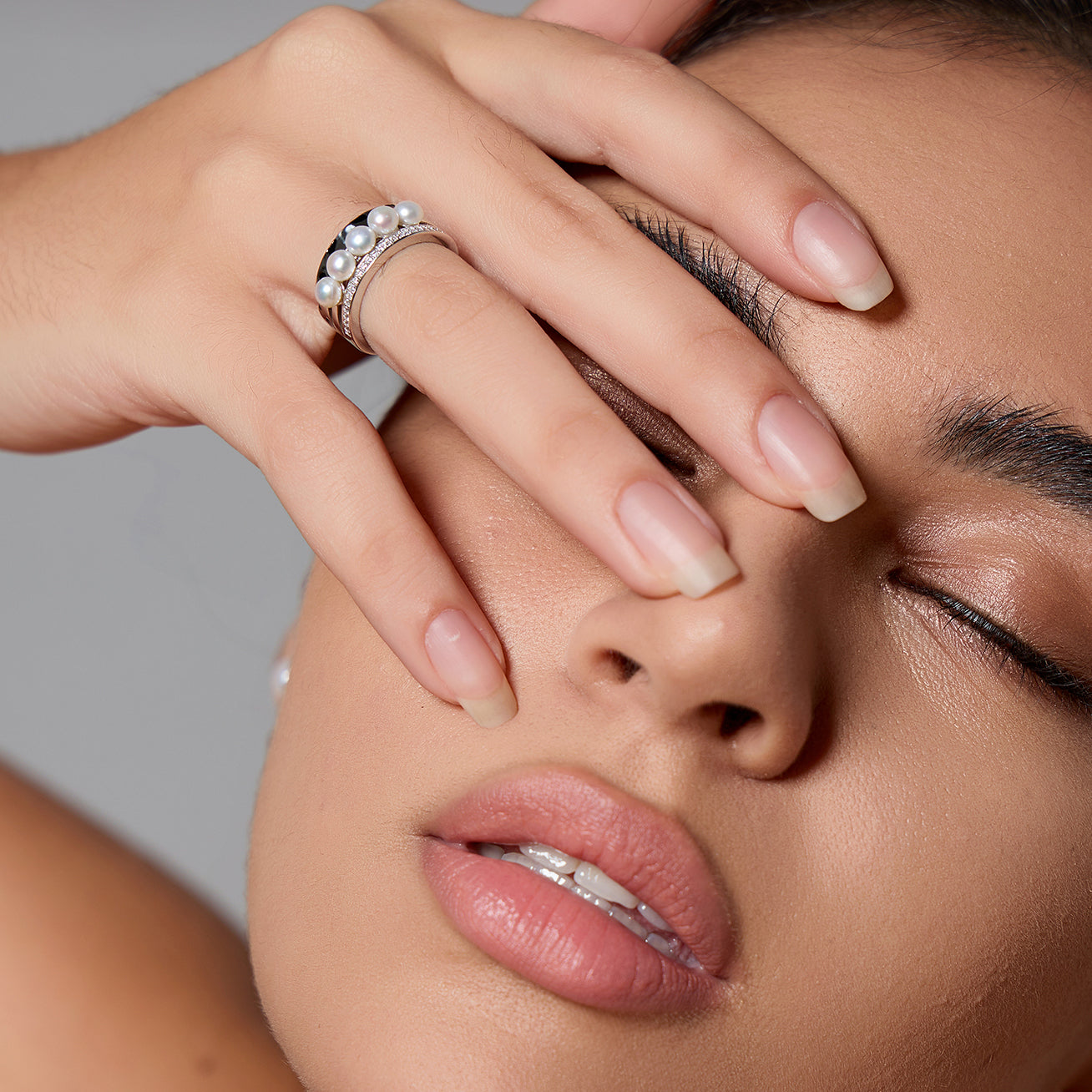 PEARLY LUSTRE | Cheetah Print Pearl Ring WR00263 | SAFARI