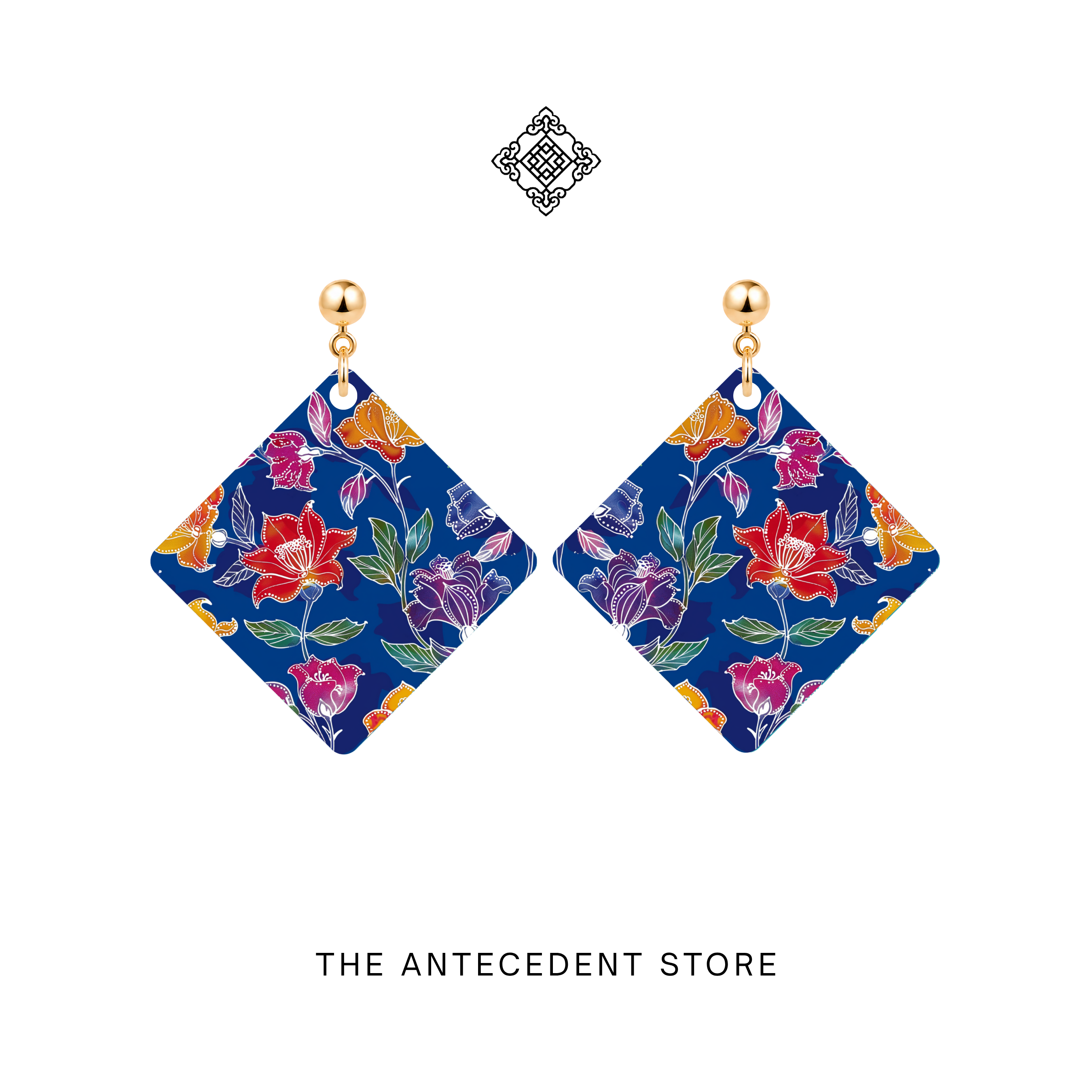 THE ANTECEDENT STORE | Batik Garden City Earrings | Stories Of Singapore