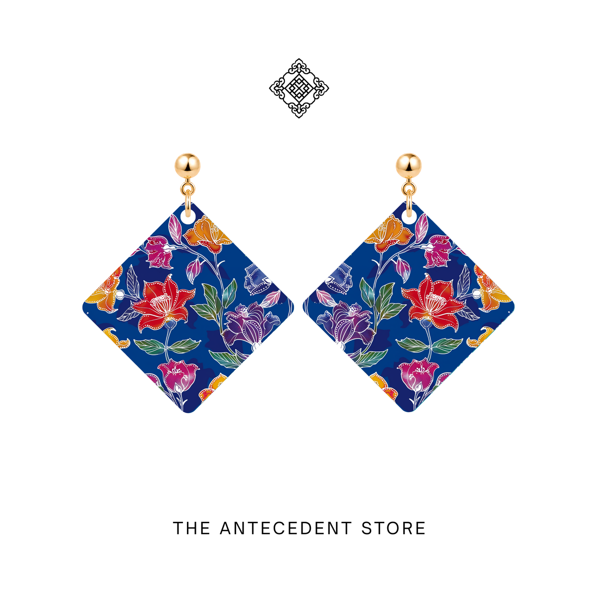 THE ANTECEDENT STORE | Batik Garden City Earrings | Stories Of Singapore
