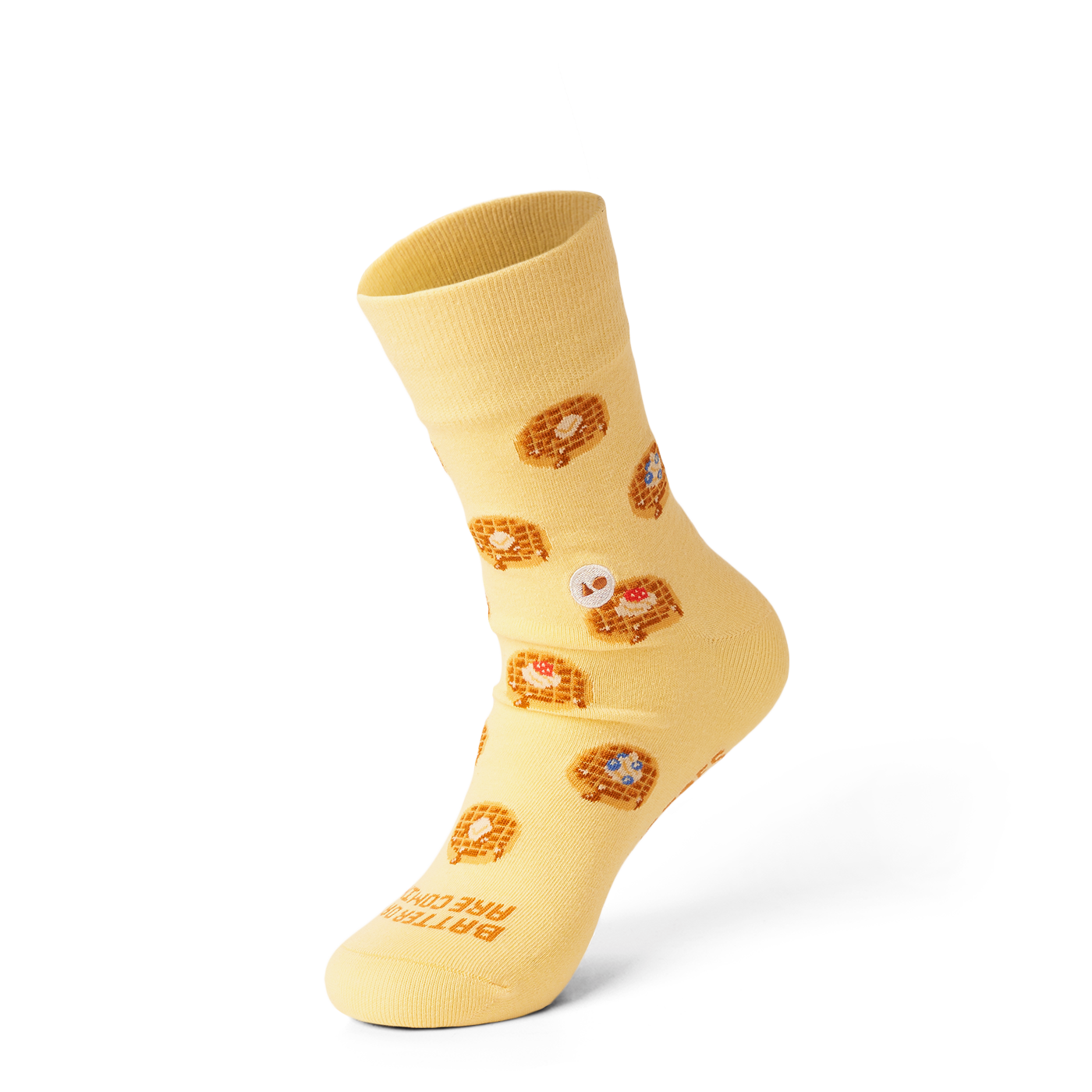 TALKING TOES | Breakfast Waffle Sock