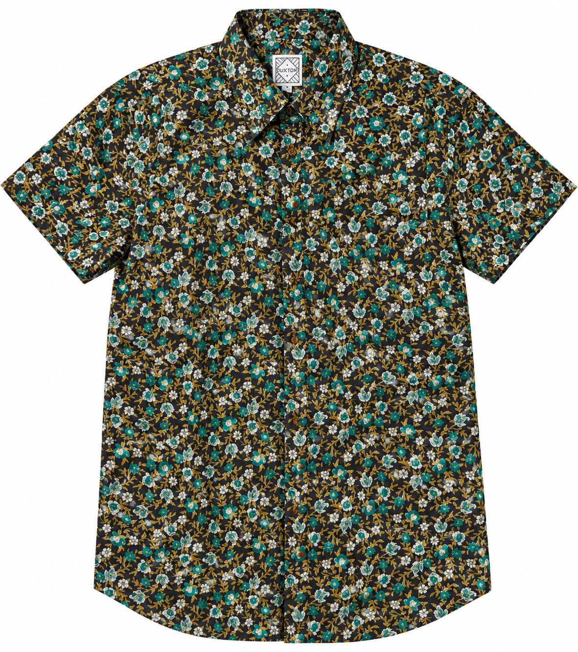DUXTON | Regular Fit Button Up Shirt | Floral Meadow | Black