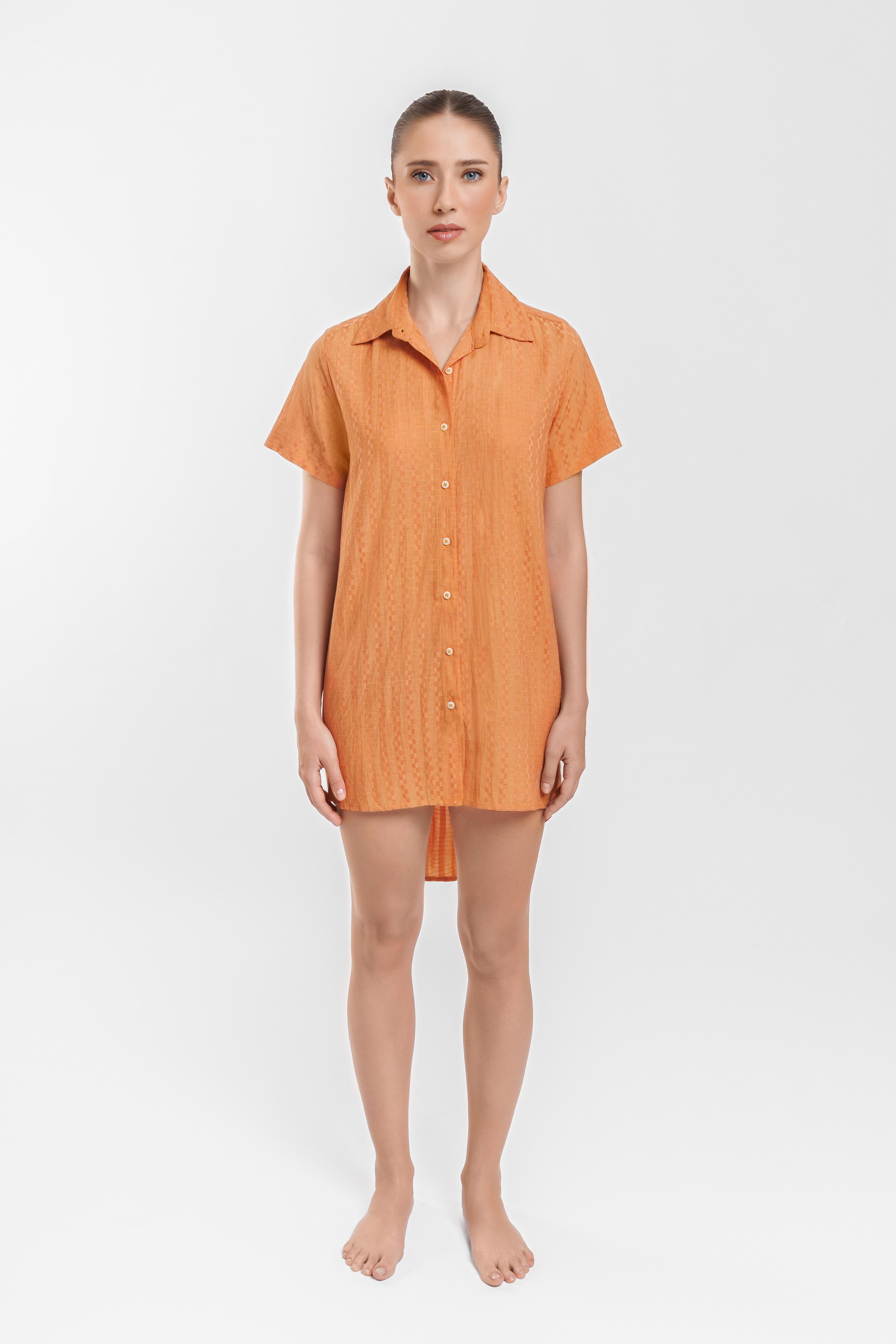 KATRUSS | Shirt Dress, Sheen Mosaic