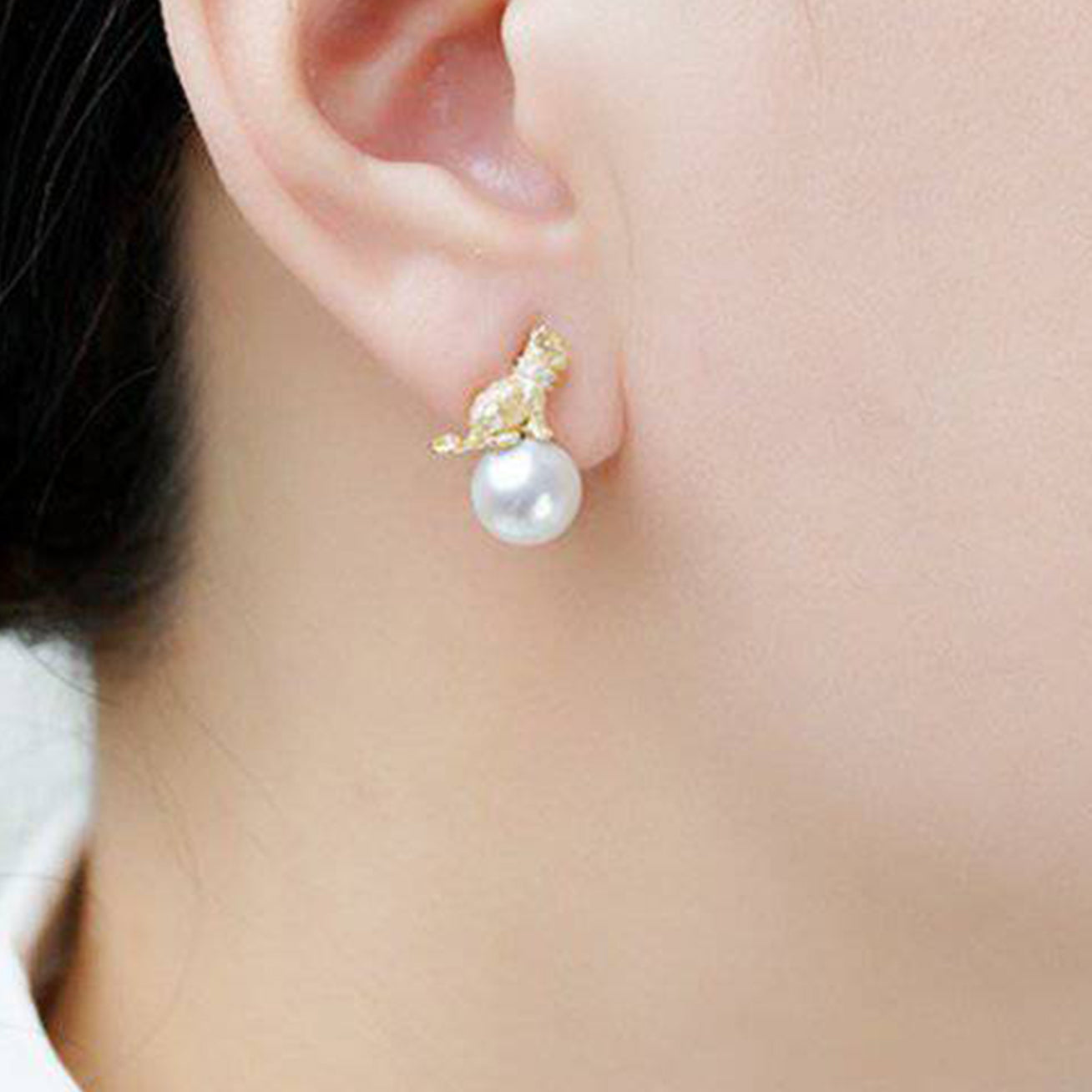 New Yorker Freshwater Pearl Earrings WE00040 - PEARLY LUSTRE