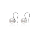 Elegant Freshwater Semi Round Pearl Earrings WE00045 - PEARLY LUSTRE