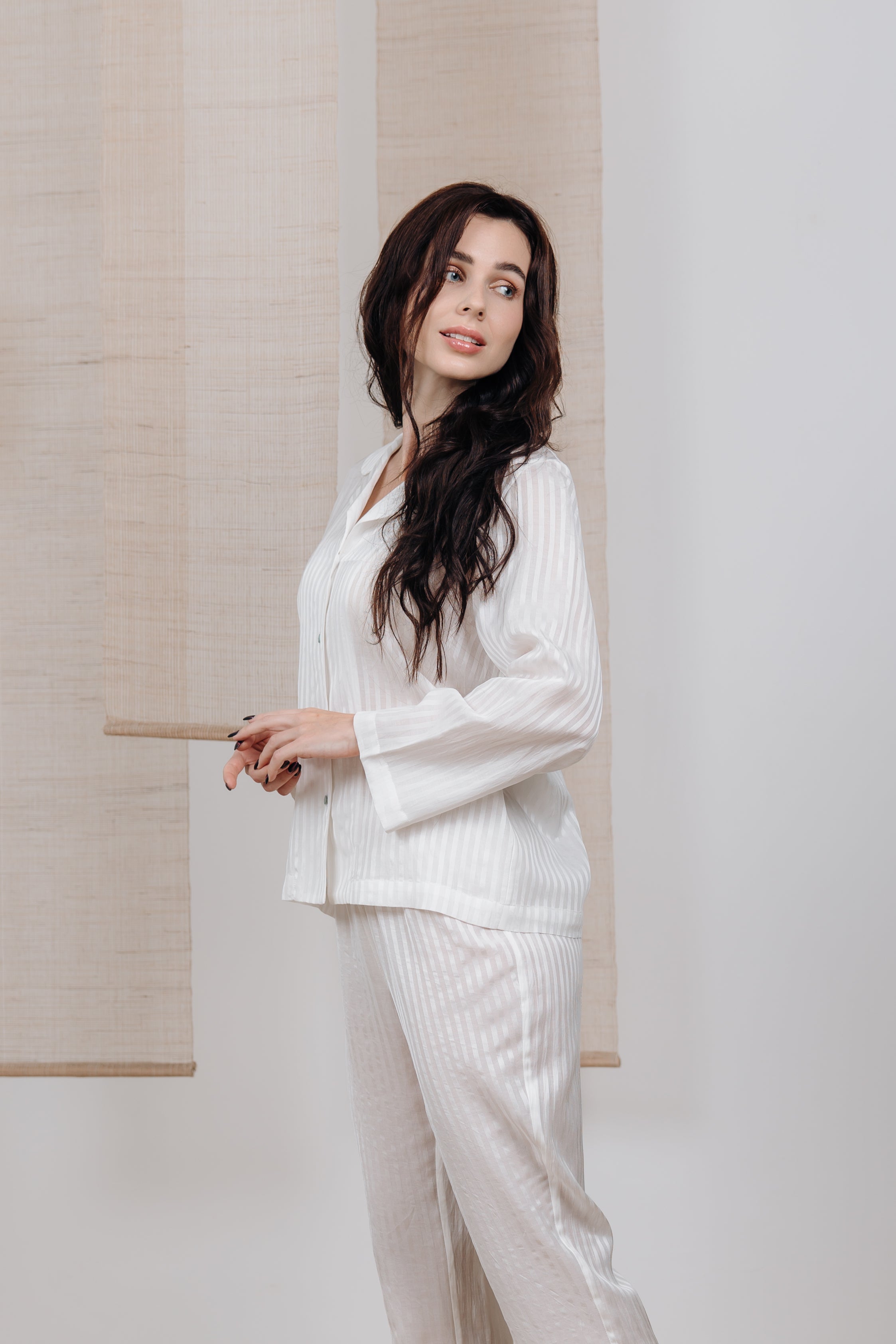 KATRUSS | PJ Set With Pants, Sunlit Stripes