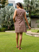 NIMBU | Oxford Women's A Line Dress with Pockets