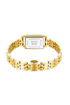 BLACK BY BLUE BRAVE | THCN H· I Eggshell Green Dial Gold Bracelet Watch
