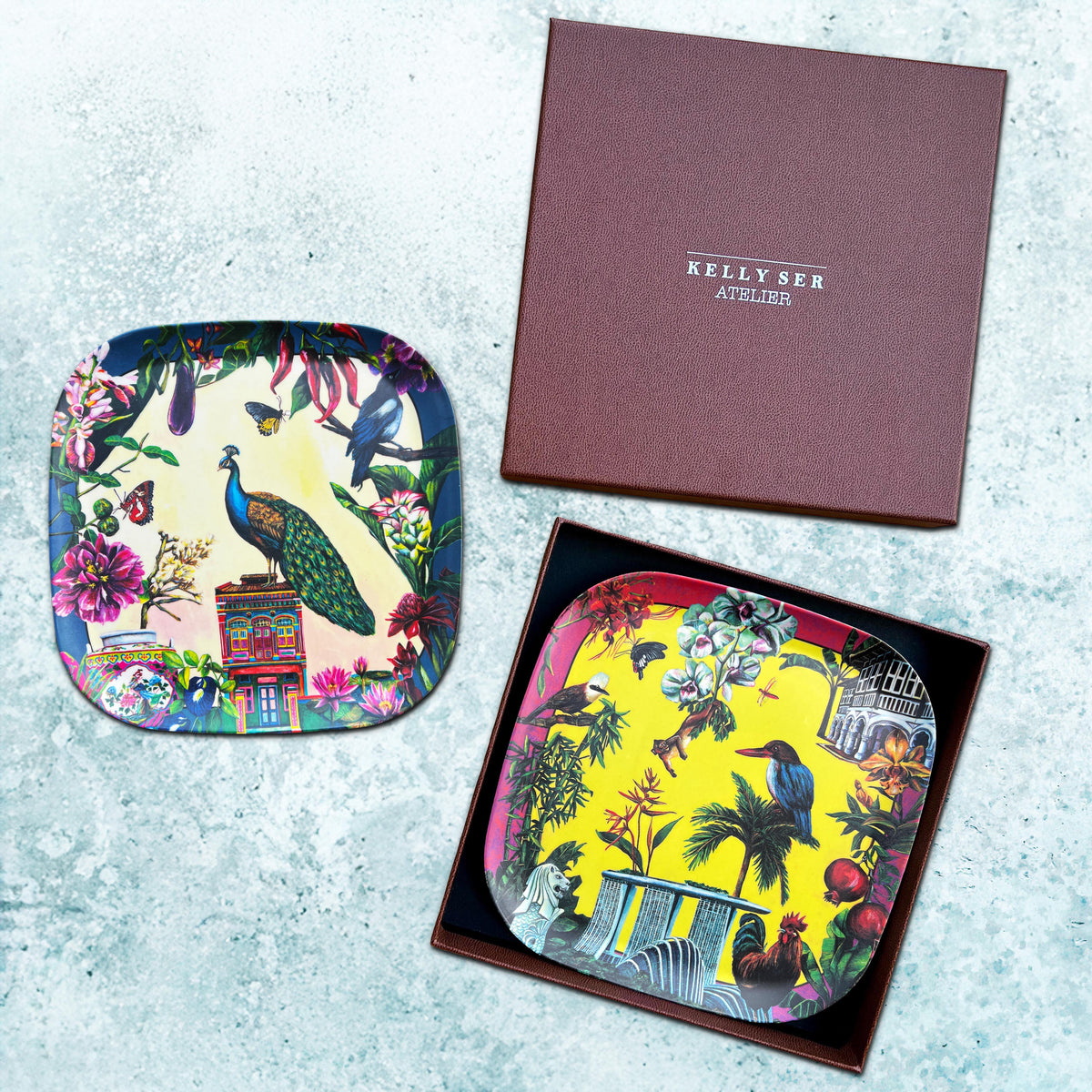 KELLY SER ATELIER | City in Nature Bamboo Plates Set: Treasures Edition