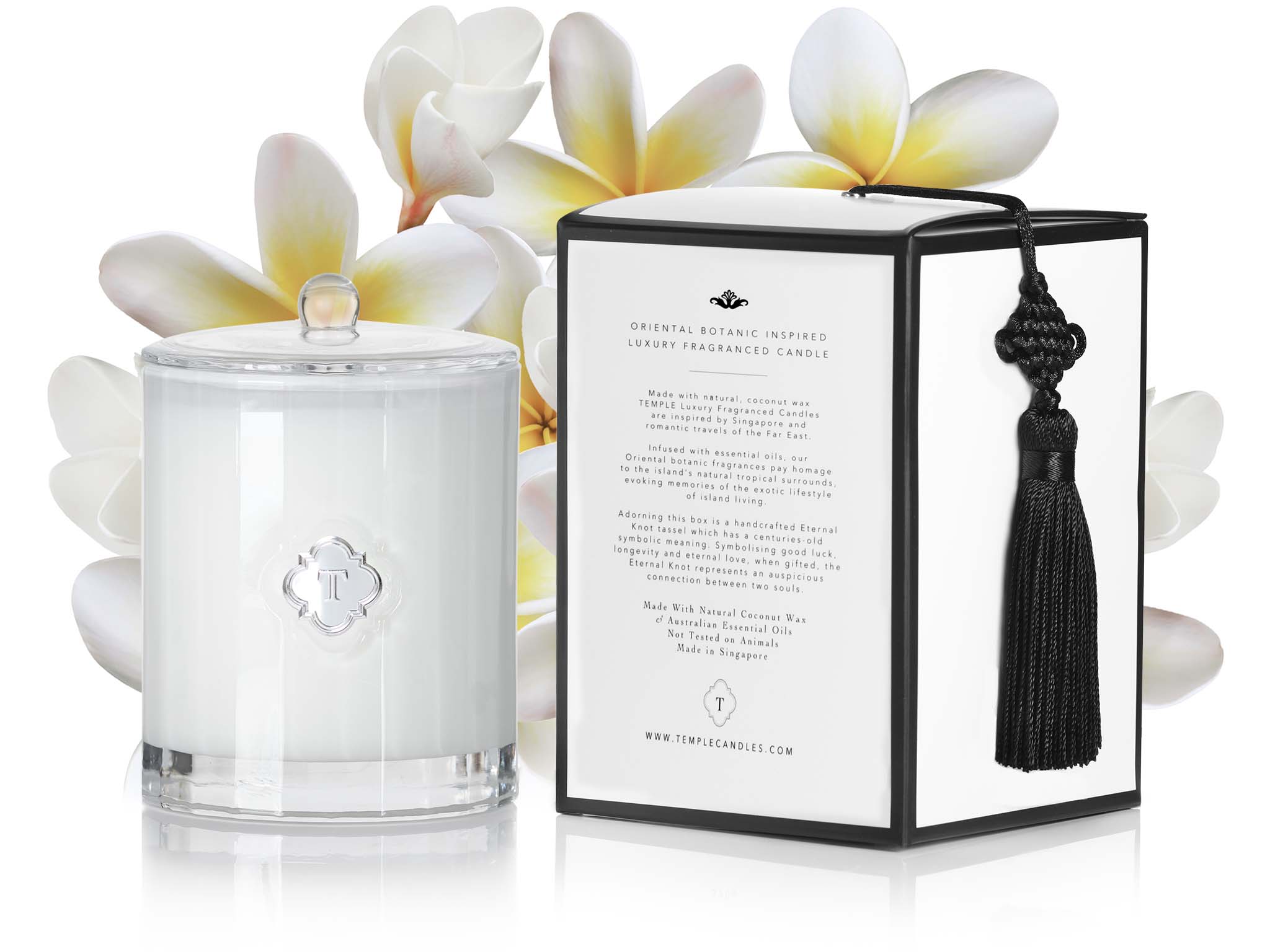 TEMPLE CANDLES | Luxury Fragranced Candle - Frangipani Garden
