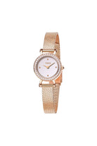 BLACK BY BLUE BRAVE | THCN C· I Eggshell White Dial Rose Gold Mesh Band Watch