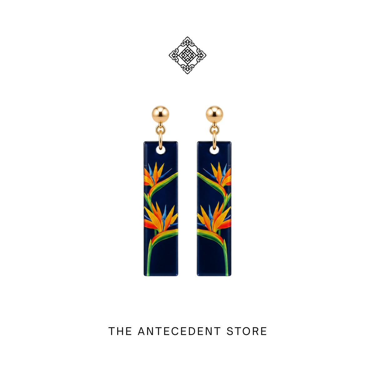 THE ANTECEDENT STORE | Bird of Paradise Earrings | Stories Of Singapore