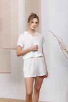 KATRUSS | PJ Set With Shorts, Sunlit Stripes