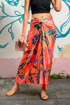 PHOTO PHACTORY | Jiwas Wrap Skirt | Singapore Girl Skirt | Red