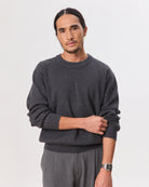 HOUSE OF ANON | Ando Crew Neck Pullover, 100% Merino Wool