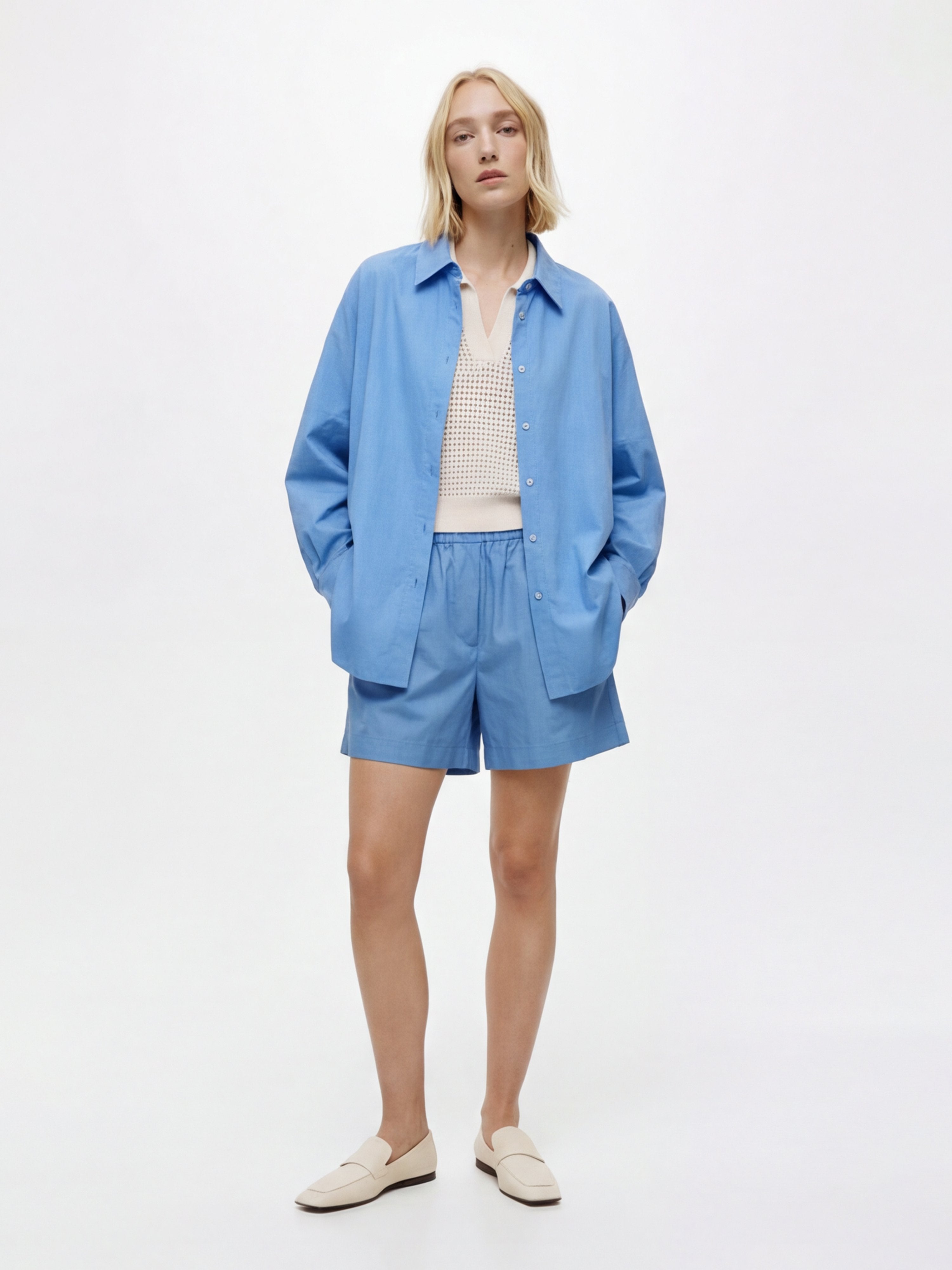 LAYERPLAN | Elira Embroidered Shirt and Shorts Set